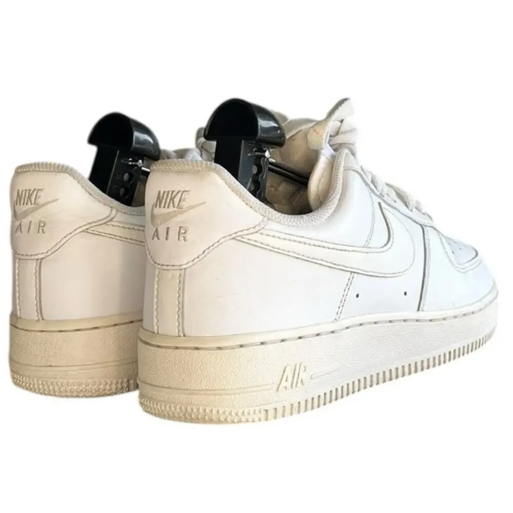 Womens Nike Air Force 1 Low '07 DD8959-100 Leather Sneaker SZ 8.5 White Walking